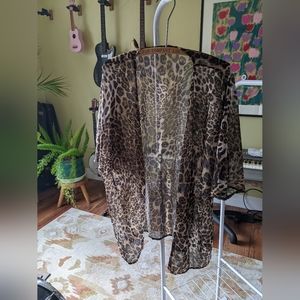 Animal print shawl